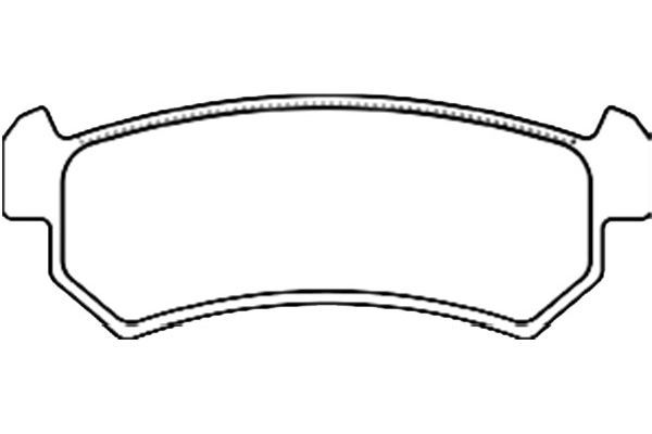 KAVO PARTS Комплект тормозных колодок, дисковый тормоз BP-1010